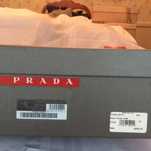 Prada- chocolate brown suede - Picture 4 of 4